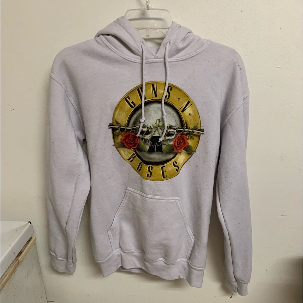 Guns N Roses White Hoodie